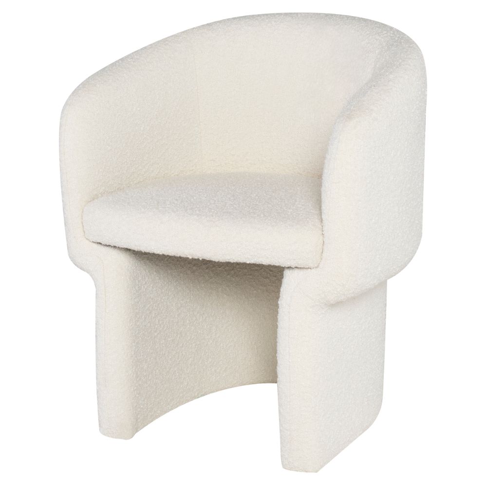 Nuevo HGSN146 CLEMENTINE DINING SEAT in BUTTERMILK BOUCLE